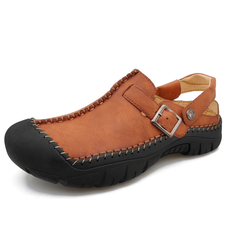 HIKEUP Men's Walking Shoes Outdoor Sandals Lightweight Comfortable Men's Casual Shoes Fashion Slippers Plus Size High Quality