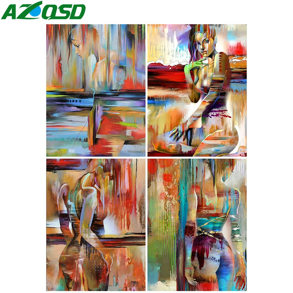 

AZQSD 5D алмазная живопись женщина Стразы картины Вышивка Портрет полная квадратная мозаика Сделай Сам Новое поступление ручной работы подаро...