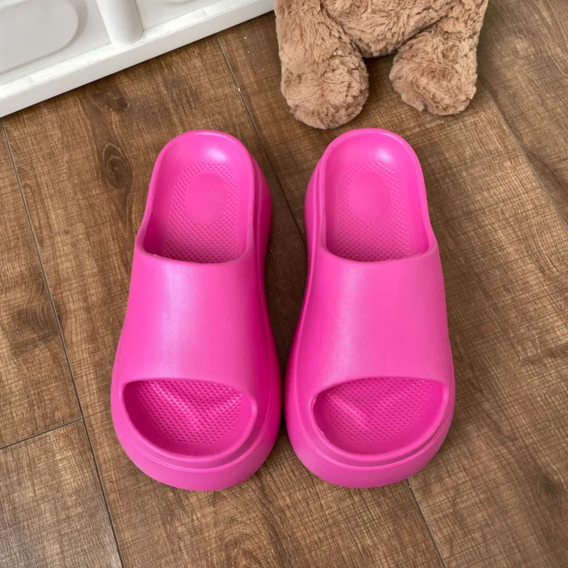 Solid EVA Slippers For Women Summer Platform Female Flip Flops Soft Bottom Footwear Woman Ladies Outside Slippers