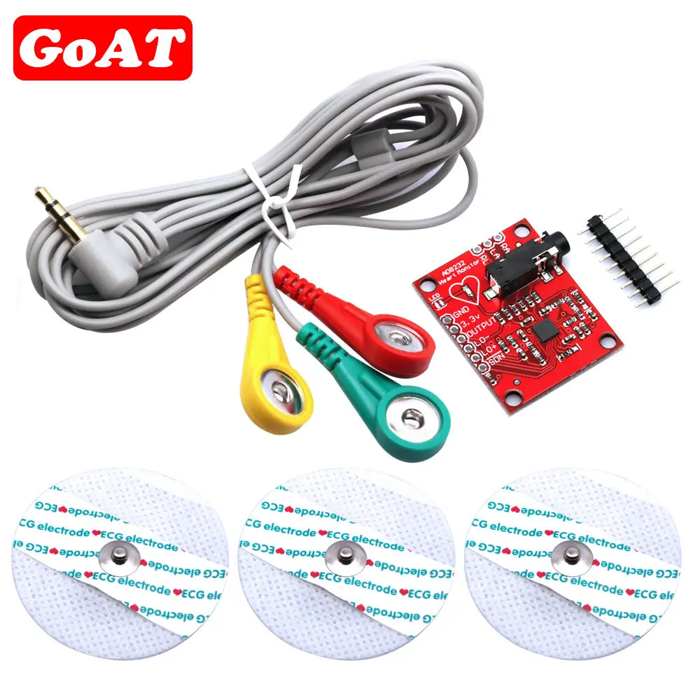 Датчик мышечного сигнала AD8232 для Arduino UNO R3 | AliExpress