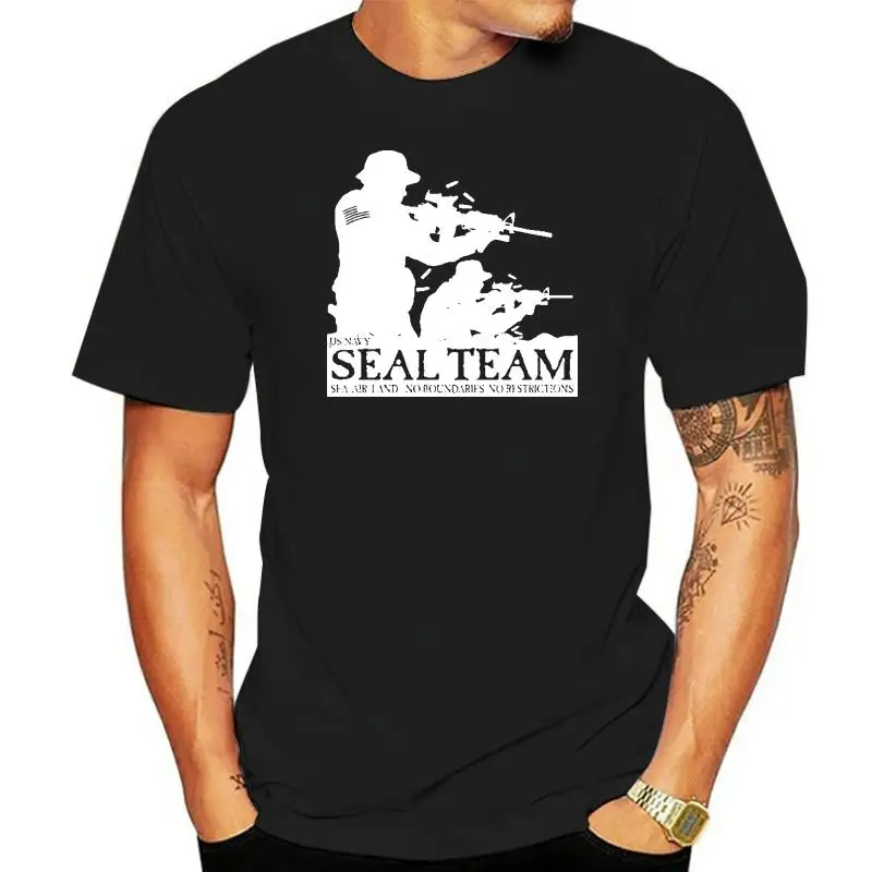 

Hot Sell 2022 Fashion US Navy SEALs (VI) - SEAL TEAM BW Army Special Forces Military T-Shirt Print T Shirt Men