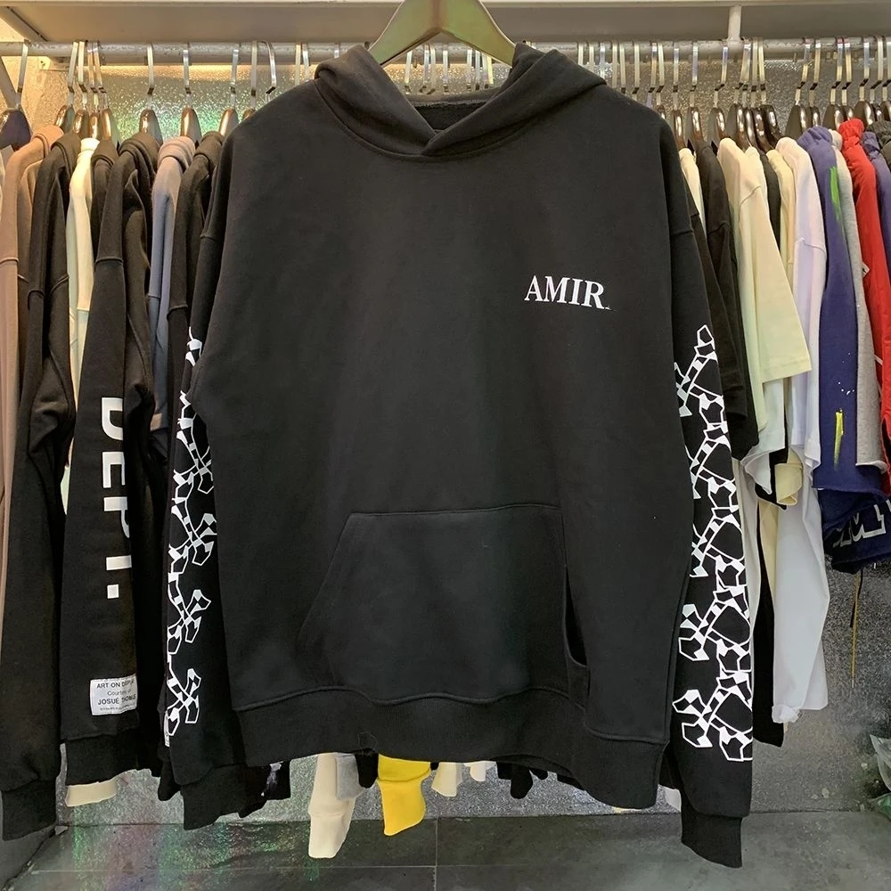

New Trendy Hoodie Loose 1:1 Men Classic Small Fashion Skull Cross Printing Hooded High-quality Loose Cotton Hoodies Sweaters