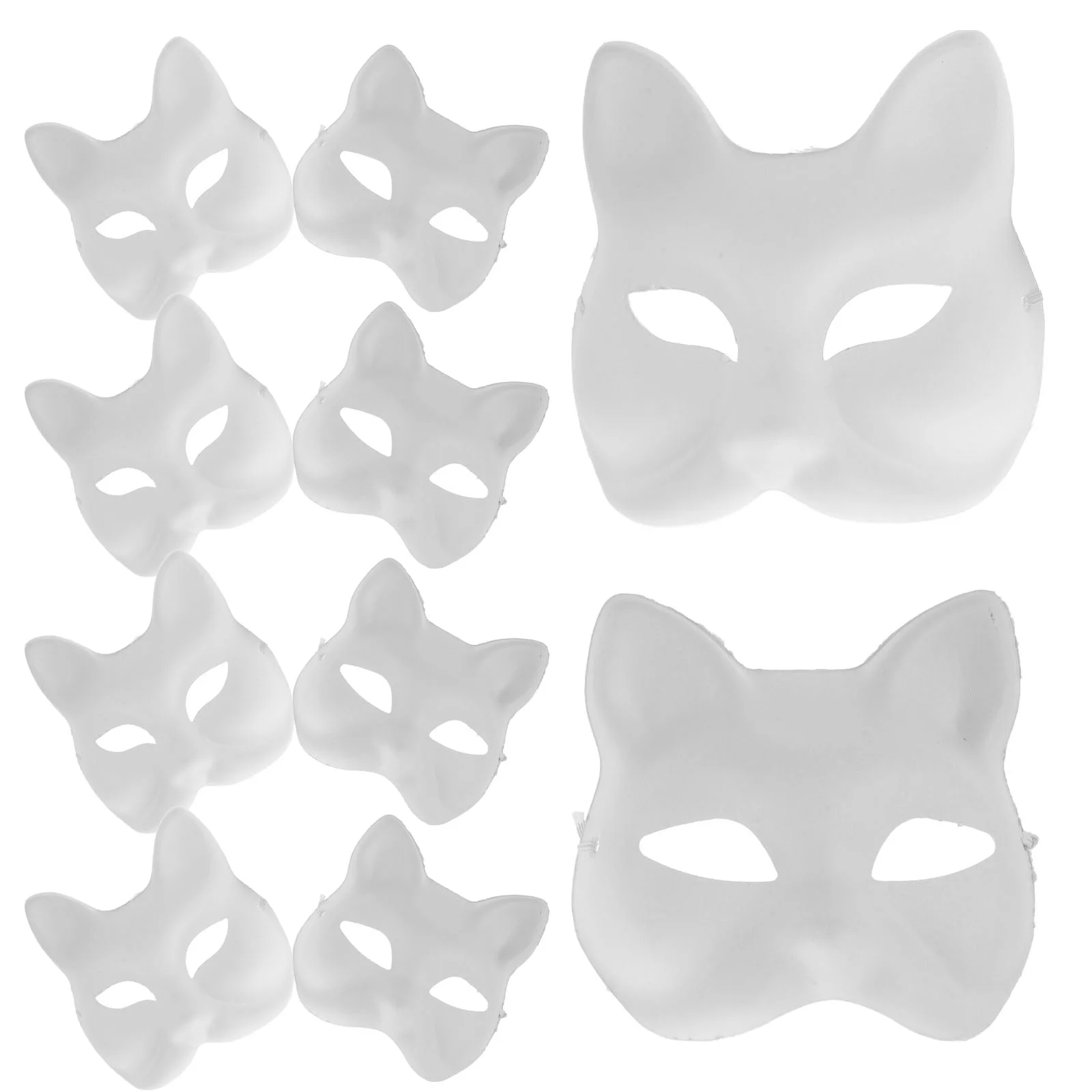 Ручная роспись маска пластиковая кошка Хэллоуин выпускной фестиваль волков