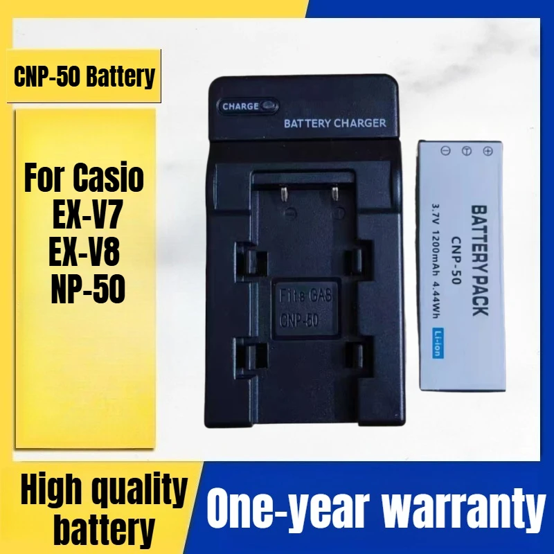 Фото Зарядное устройство для камеры CNP-50 для цифровой камеры Casio EX-V7 EX-V8 NP-50 CCD 3,7 В1200 мАч №1