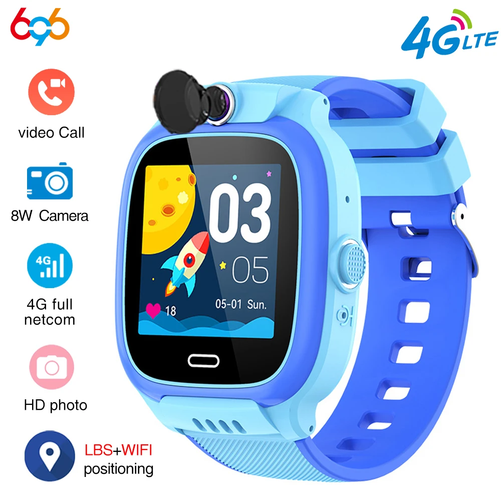 

2023 New 1.44" Children 4G Video Call Smart Watch WIFI Location SOS Kids Phone Watches Waterproof Calculator Student Smartwatch