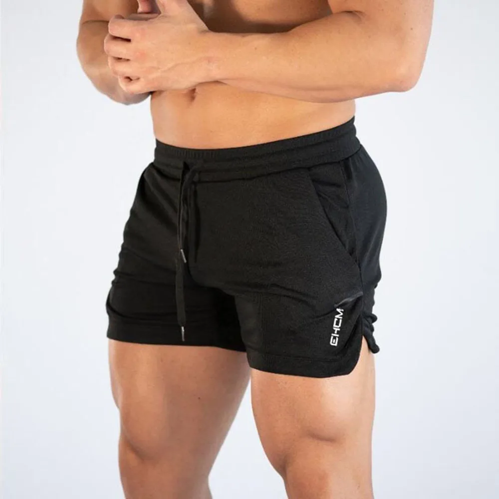 

Summer Running Sports Shorts Men Gym Fitness Training Bermuda Male Bodybuilding Skinny Short Pants Thin Beach Quick dry Bottoms