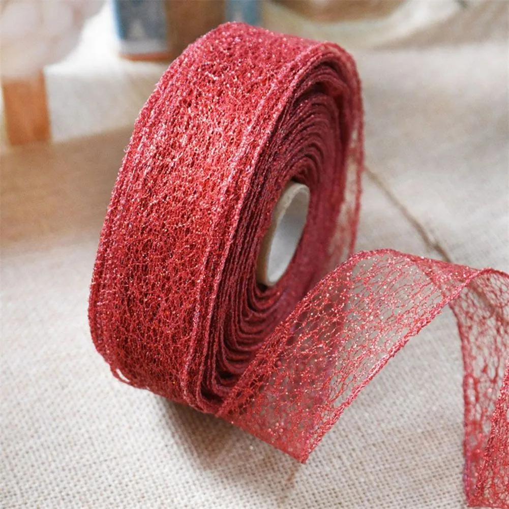 

Ribbon Christmas Ribbon Polyester Material Wedding Supplies 5cm * 200cm Christmas Decoration Christmas Supplies