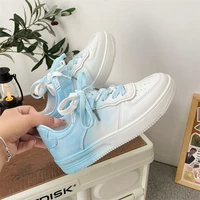 summer new womens sneakers fashion color blocking round toe platform thick sports shoes comfortable running shoes women