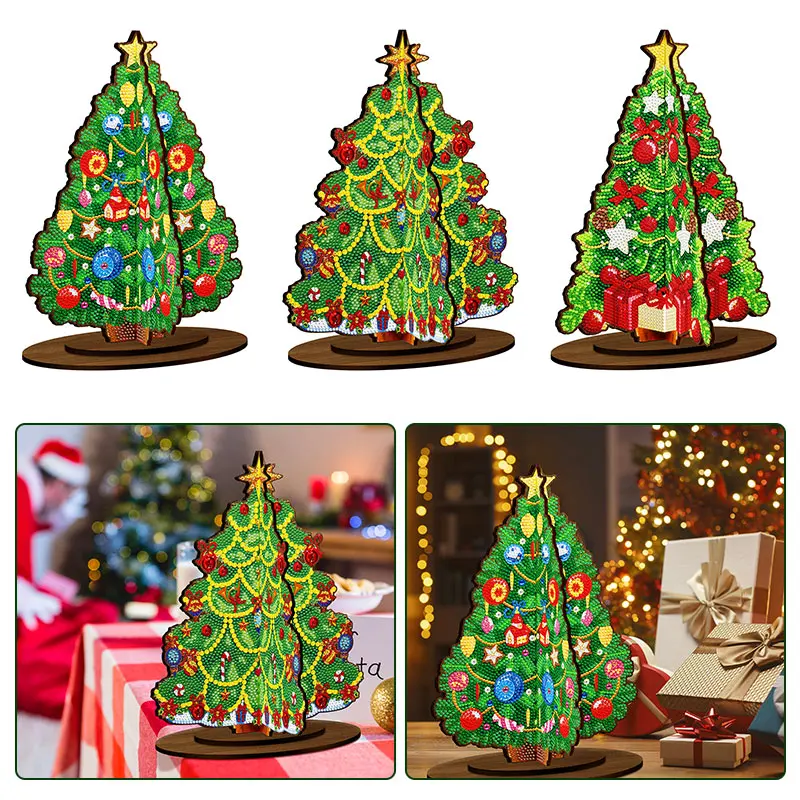 

5D Diamonds Painting Ornaments Art Crafts DIY Diamonds Painting Decorations Rhinestone Special-shaped Drill Christmas Home Decor