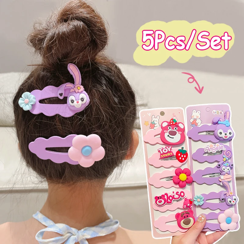 

Kids Cute Strawberry Bear Hair Clips Children Girls Bangs Headdress Star Delo Hairpin Lovely Hair Accessory
