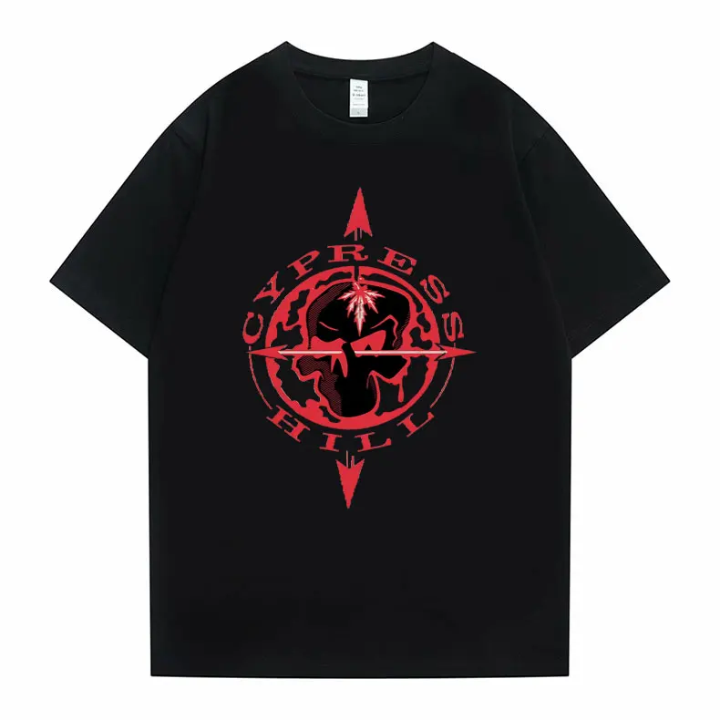 

90s Hip Hop Rapper Cypress Hill Logo Graphic T-shirts Man Casual Plus Size Tees Short Sleeve Men Women Fashion Oversized T Shirt