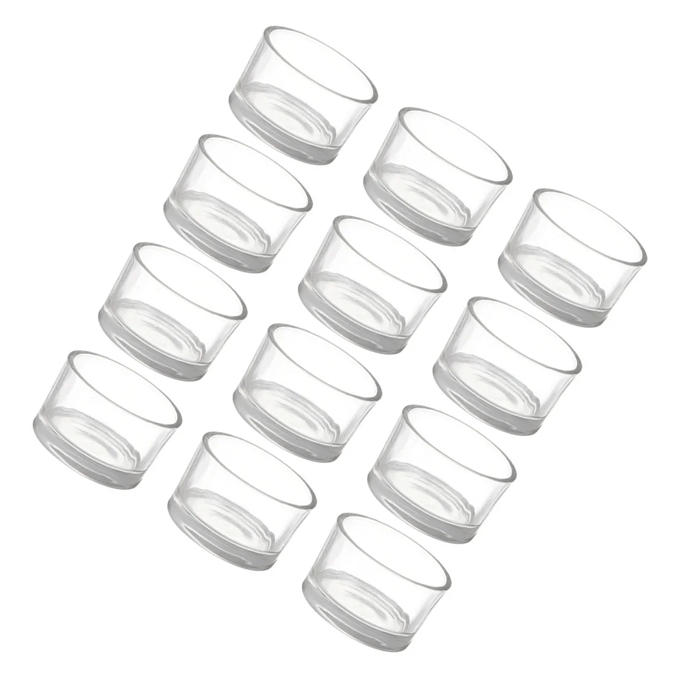 

12pcs Cups Tealight Cup Stand Tea Cups Tea Holder Jar