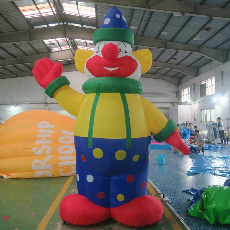 

Бесплатная доставка по воздуху, гигантский надувной уличный клоун из Оксфорда, мультяшный надувной Джокер для цирковой рекламы