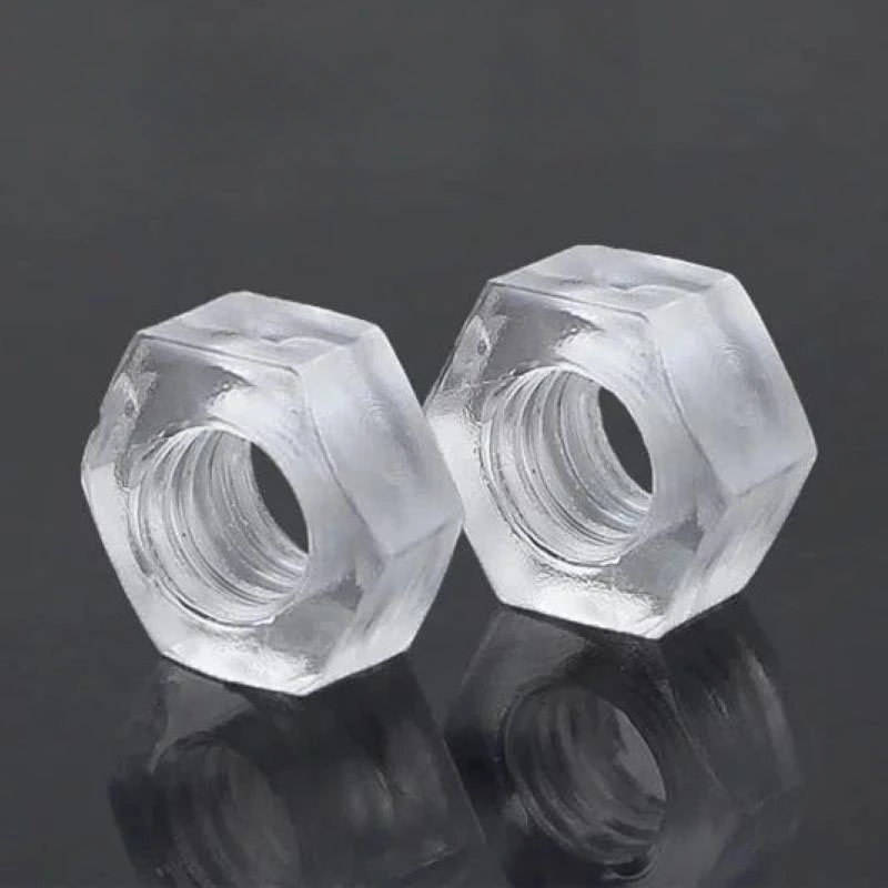 

Прозрачная гайка M3M4M5M6, пластиковая Шестигранная гайка, акриловая пластиковая гайка, шестигранная гайка (акрил)