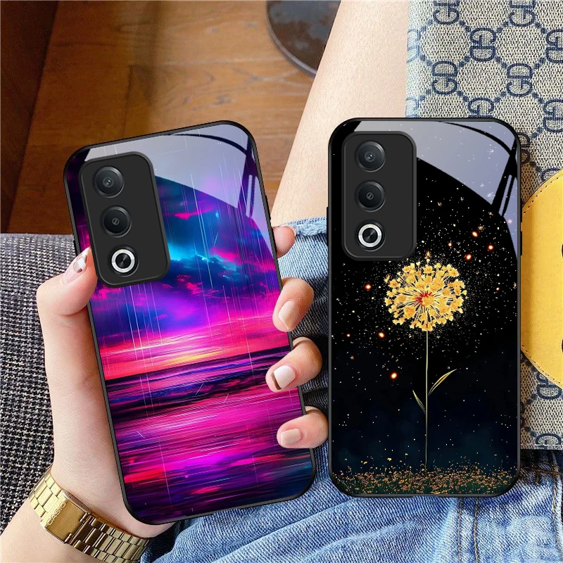 Ночная дорога для Oppo A60 40 79 74 80 5G 17 78 54S 98 72 96 73 58 38 AX7 12 Reno 5 Lite 4Z Nord N200 Черный