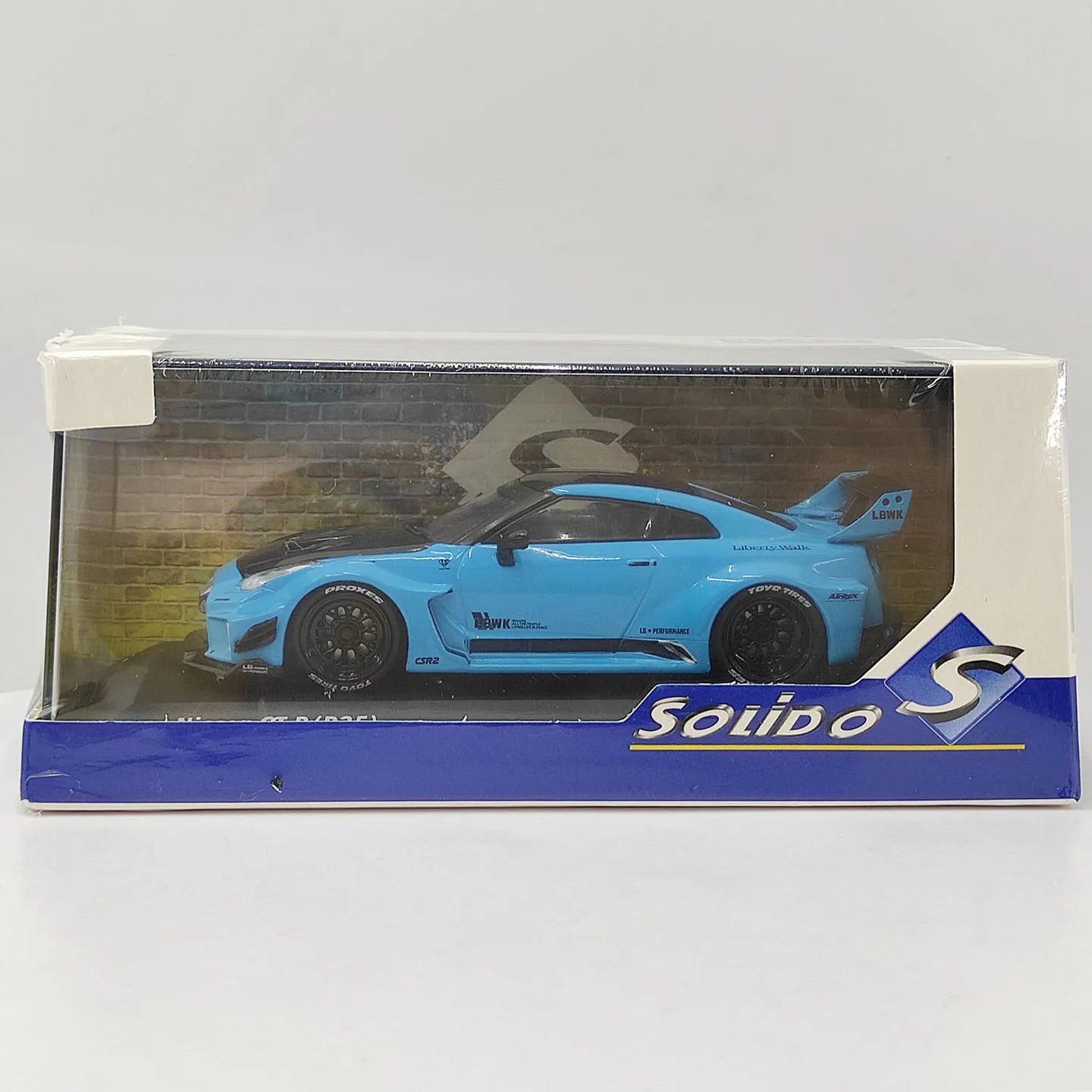 Модель автомобиля SOLIDO S 1:43 масштаба GT-R R35 LibertyWalk Blue из литого сплава (art.: 3920dbcc2c268) - 3920dbcc2c268