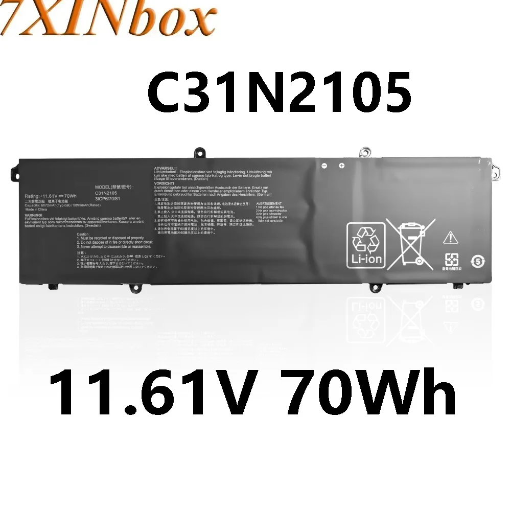 7XINbox C31N2105 11 61 V 70Wh Аккумулятор для ноутбука ASUS 15 K3502ZA K3402Z K3502Z S4600/S5600F -1 Series