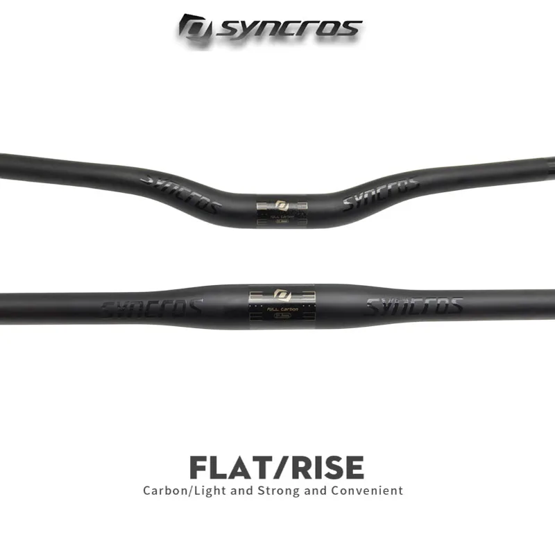 Фото Руль SyncrosMatte Full Carbon MTB, 31.8 мм, прямой/свитч-образный, 600-780 мм, запчасть для модернизации велосипеда №1