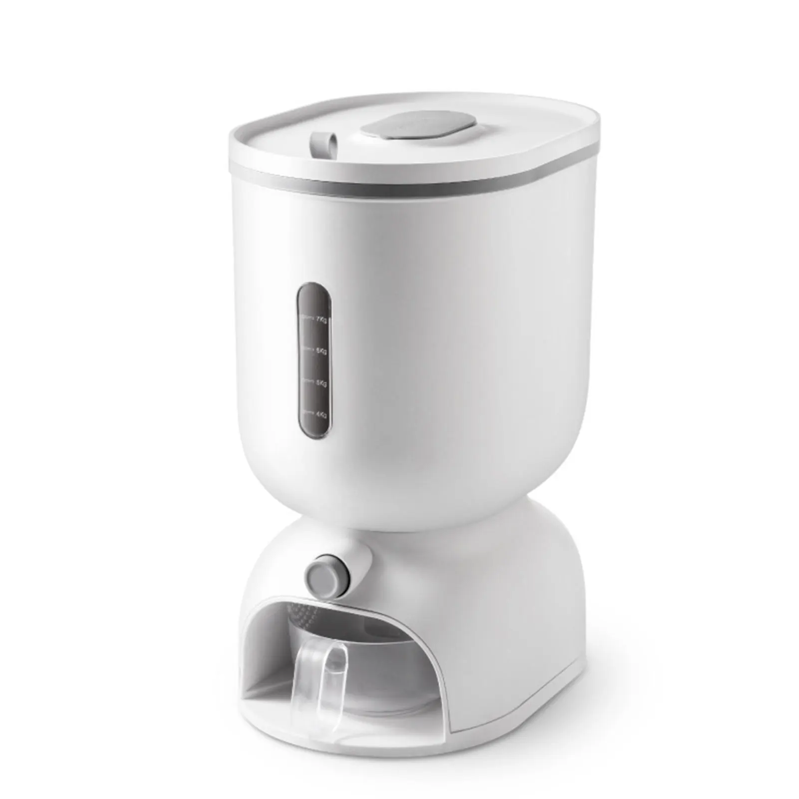 

Cereal Dispenser Bucket Cereal Dispenser Countertop Grain Storage Bucket Sealed Dry Food Containers With Measuring Cup For
