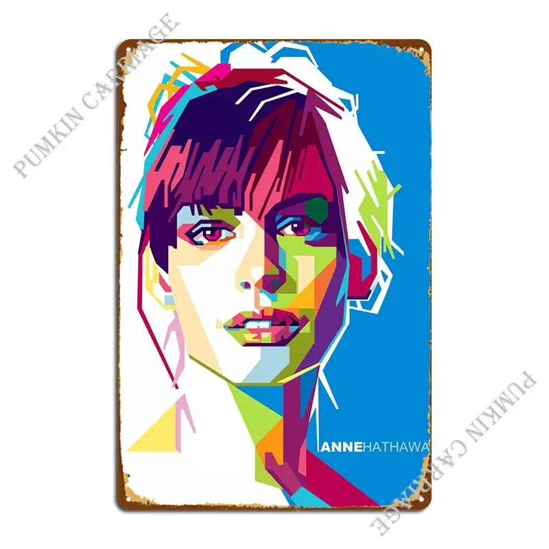 Анна Хэтэуэй иллюстрирующая металлическая табличка классический дом на заказ
