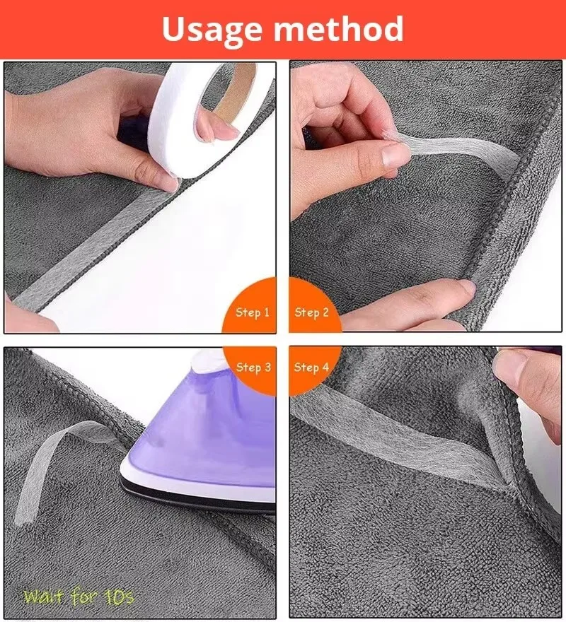 1 Шт. Двусторонняя Клейкая Лента Для Термоплавких Нетканых Материалов Прокладка