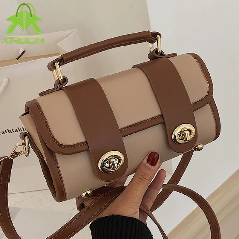 

Vintage Handbags for Woman New High Quality Soft PU Leather Female Casual Shoulder Bag Fashion Simplicity Flip Messenger Bags