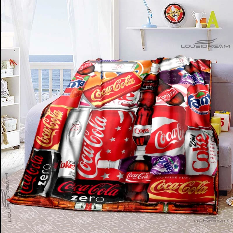 

Красное одеяло с кондиционированием воздуха, мягкое теплое легкое тонкое одеяло, кока-кола, напитки из коки-соды, красное одеяло, Постер-оде...