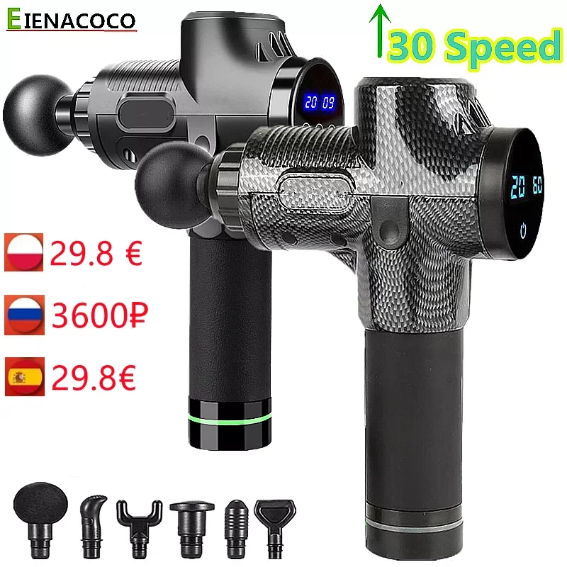 

Muscle Massage Gun Fascia Gun Sport Therapy Neck Massager Body Relaxation Pain Relief Slim Shaping Deep Tissue Electric Massager