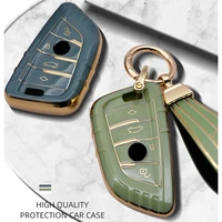 luxurious remote car key case cover for bmw x1 x3 x4 x5 f15 x6 f16 g30 1357 series g11 f48 f39 520 525 f20 g20 118i 218i 320i