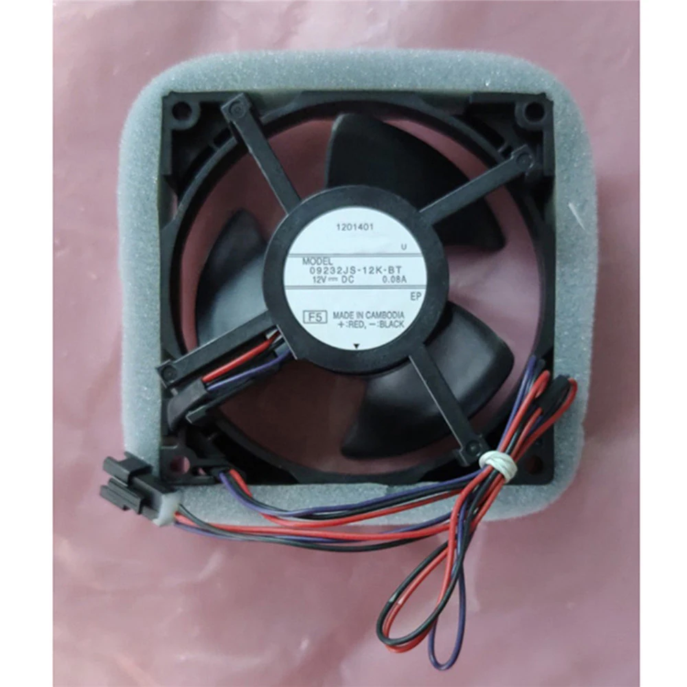 

12V 0.08A For 09232JS-12K-BT Refrigerator Freezer Cooling Fan 9.2cm Silent Fan