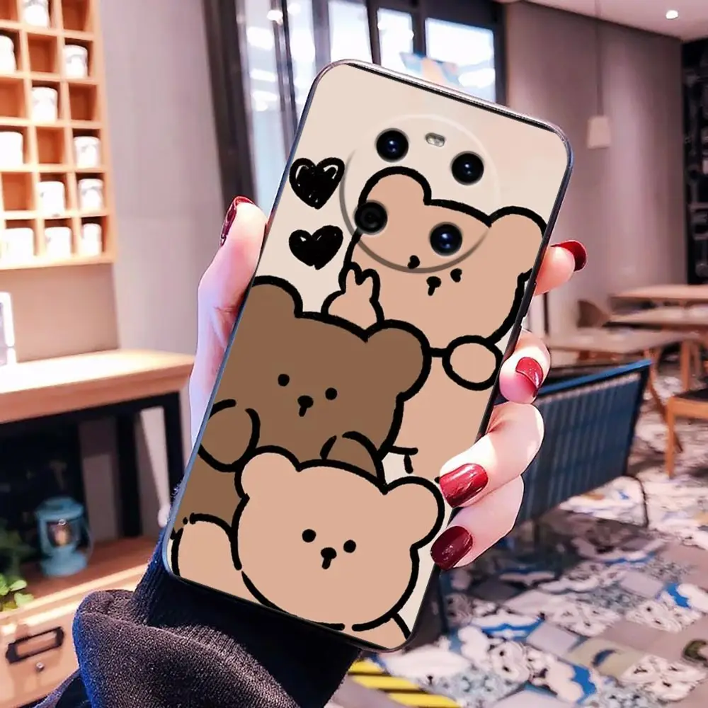 Phone Case For HUAWEI P50 P40 P30 P20 P10 P9 P8 Plus MATE 30 20 20X 10 9 8 Pro Lite Case Funda Coque Shell Cute Panda Tiger Cat