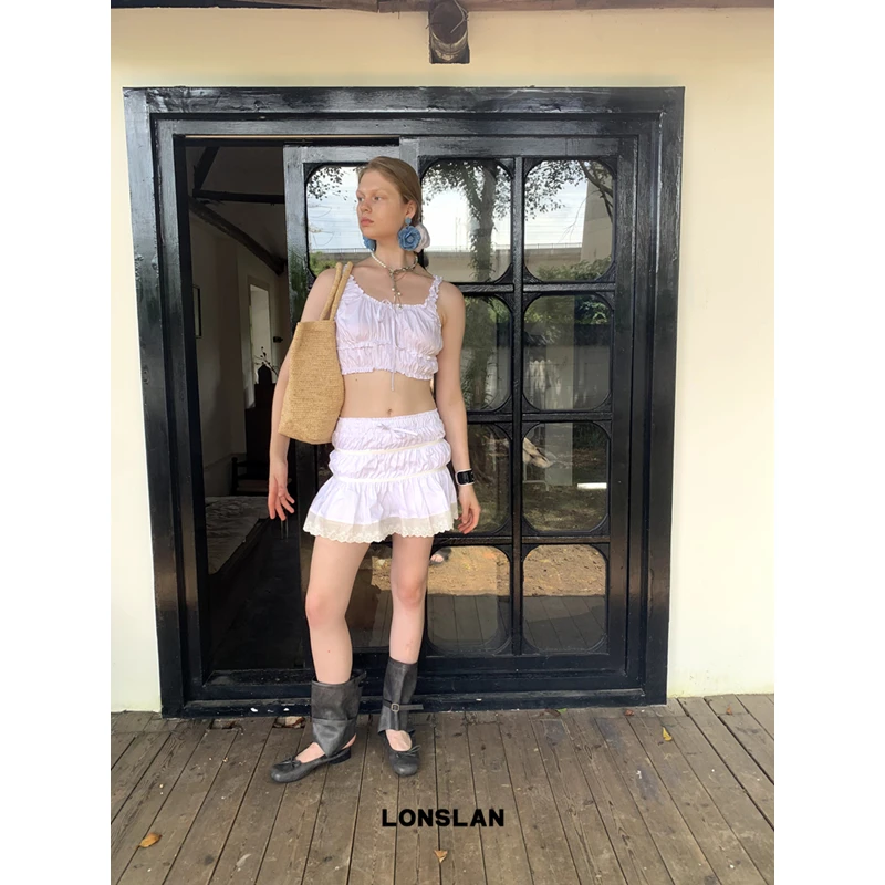 Lonslan ACC 2024 с синими привлекательными розами Элегантные модные серьги