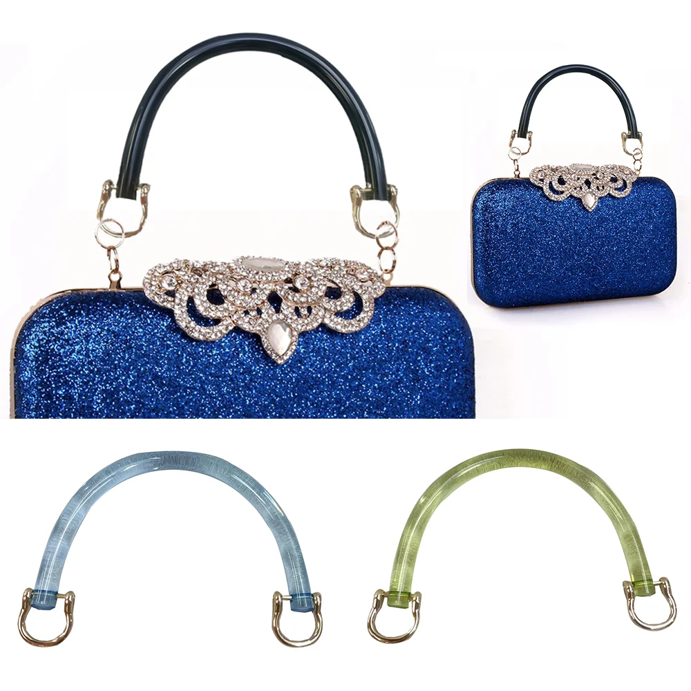 

Женская плетеная сумка, ручка, сумка-тоут, сумка, ремешок, акриловая сумка «сделай сам» с D-образной пряжкой, прозрачная бамбуковая форма, портативная