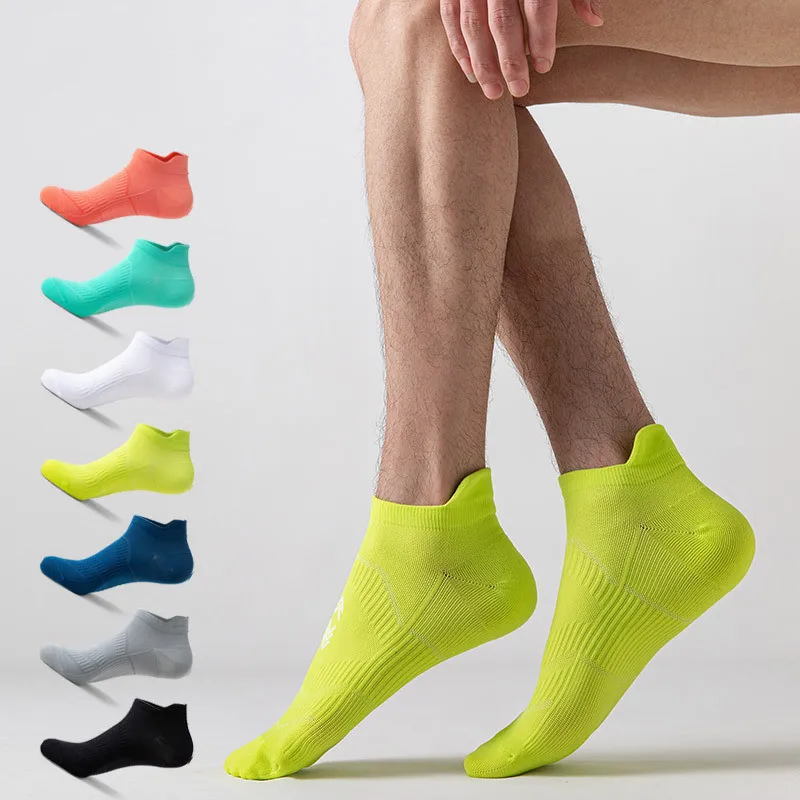 Cotton Thin Breathable Riding Cycling Basketball Sports Socks Non-slip Low Cut Ankle Short Socks
