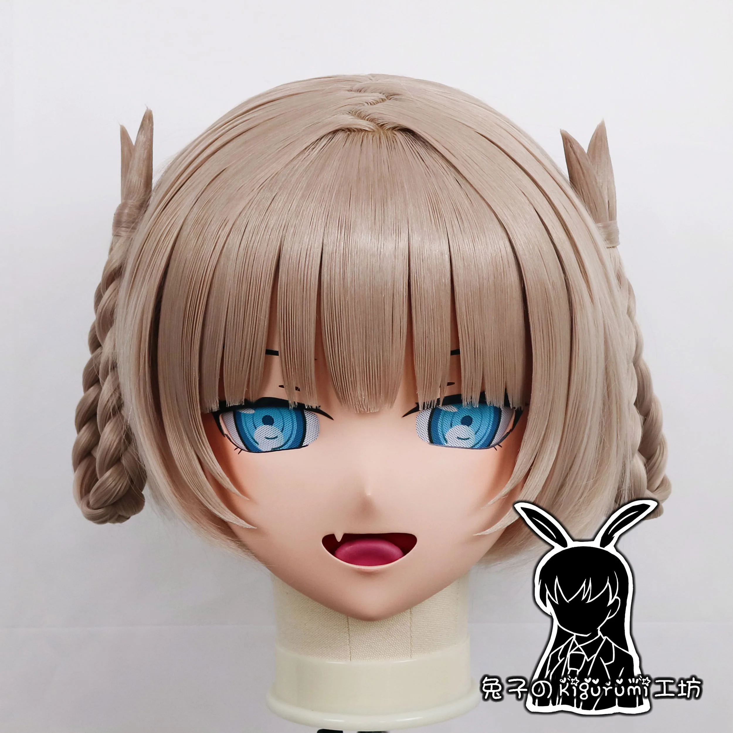 

(KMY106)Customize Character Female/Girl Resin Kig Full/Half Head With Lock Anime Cosplay Japanese Animego Kigurumi Mask
