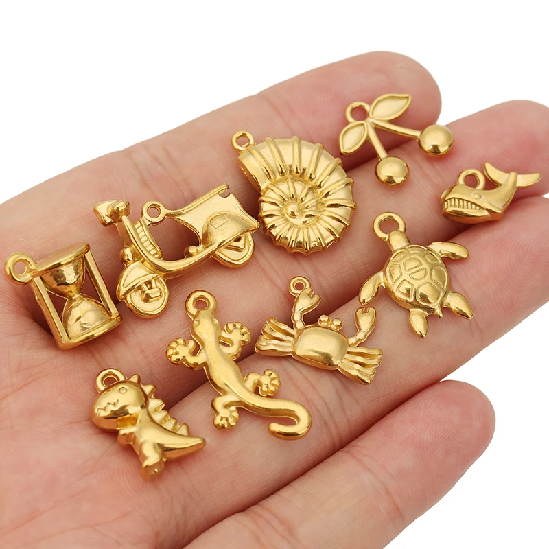 3 шт. шармы-песочные часы из нержавеющей стали Semorilry