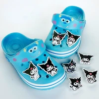 sanrio kuromi acrylic shoe charms diy slippers accessories souvenir croc charms decorations clogs single sale wholesale gifts
