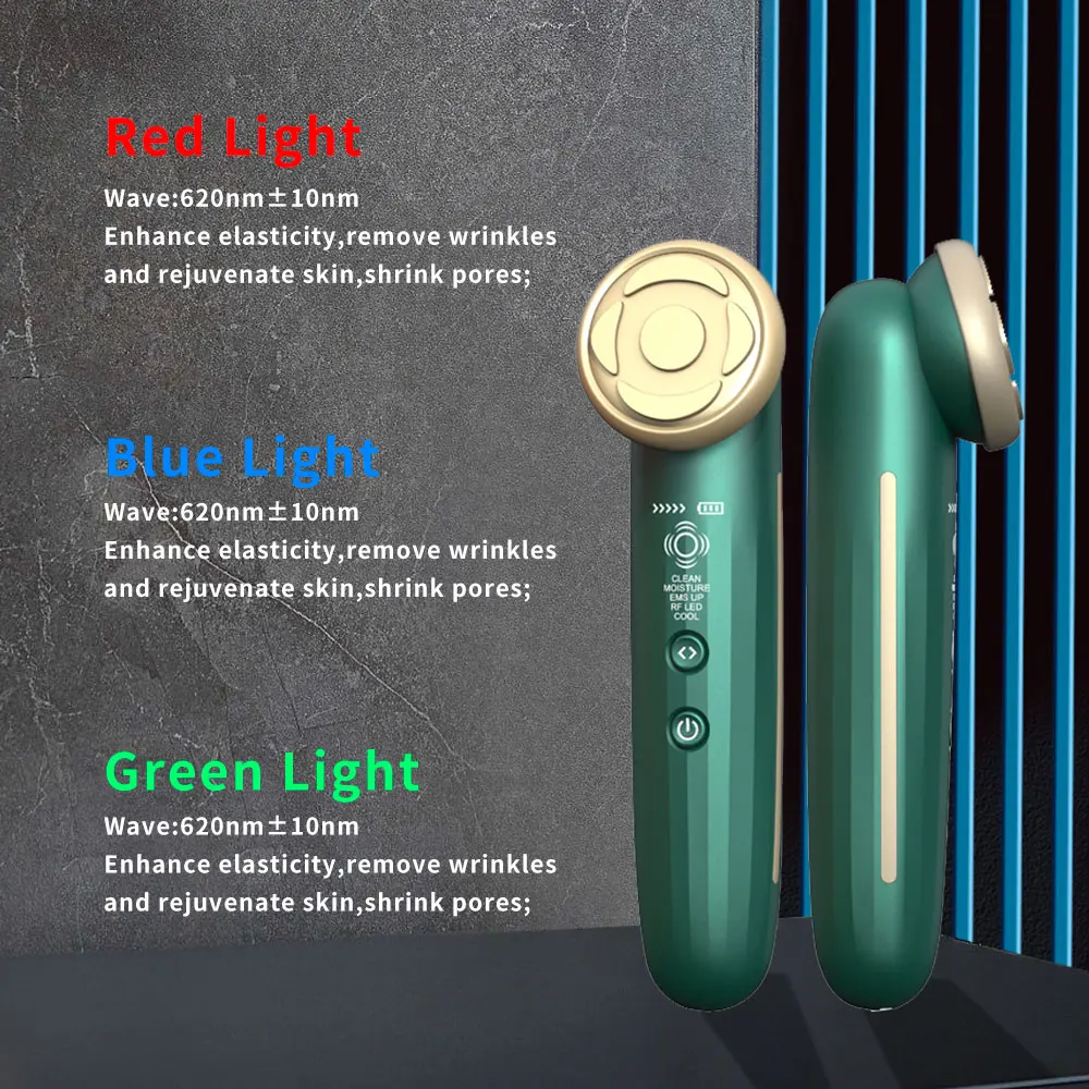 

Beauty Trend EMS RF Instrument Face Beauty Massage Machine Lifting Facial Massager Vibrating Beauty Device Products Home Use