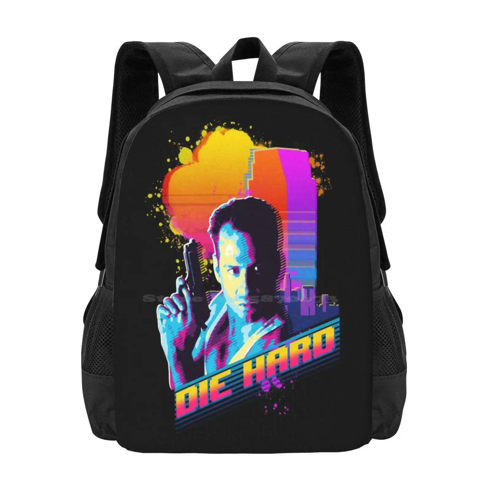 

Live Softer Backpacks For School Teenagers Girls Travel Bags Die Hard 80S Action Movie John Mcclane 90S Action Bruce Willis