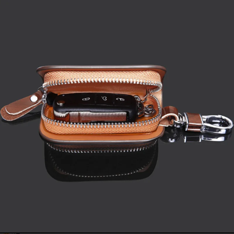 

Universal Car Key Case For Wood grain car key case Suitable for a variety of car logo universal key cover