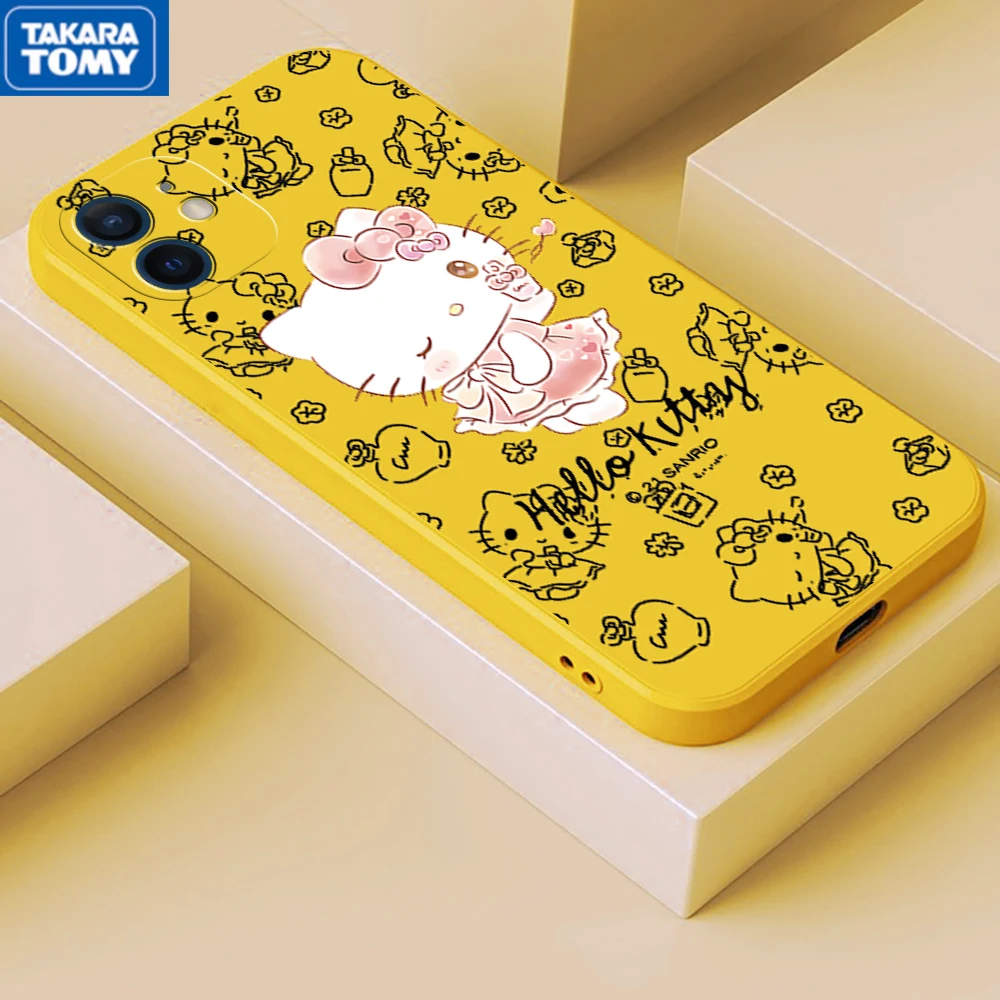 

Hello Kitty Cute CASE For IPhone 11 7 8P X XR XS XS MAX 11 12pro 13 pro max 13 promax 2022 Cartoon Cute Soft Shell Phone Case
