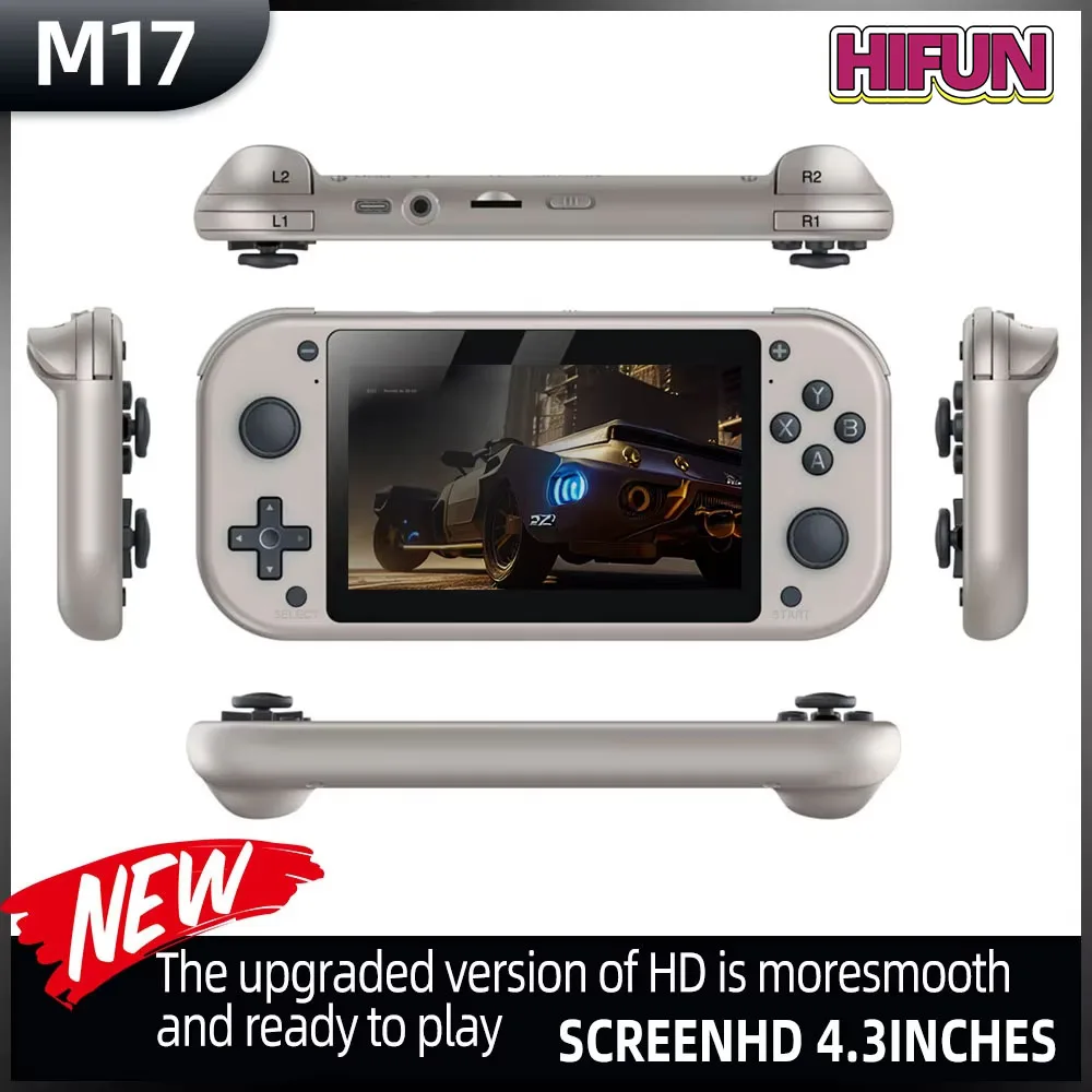 Портативная Игровая Консоль В Стиле Ретро M17 С 128 ГБ Linux System Открытым Исходным