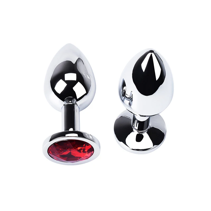 Анальная пробка секс-игрушки из нержавеющей стали гладкая хвост Кристалл