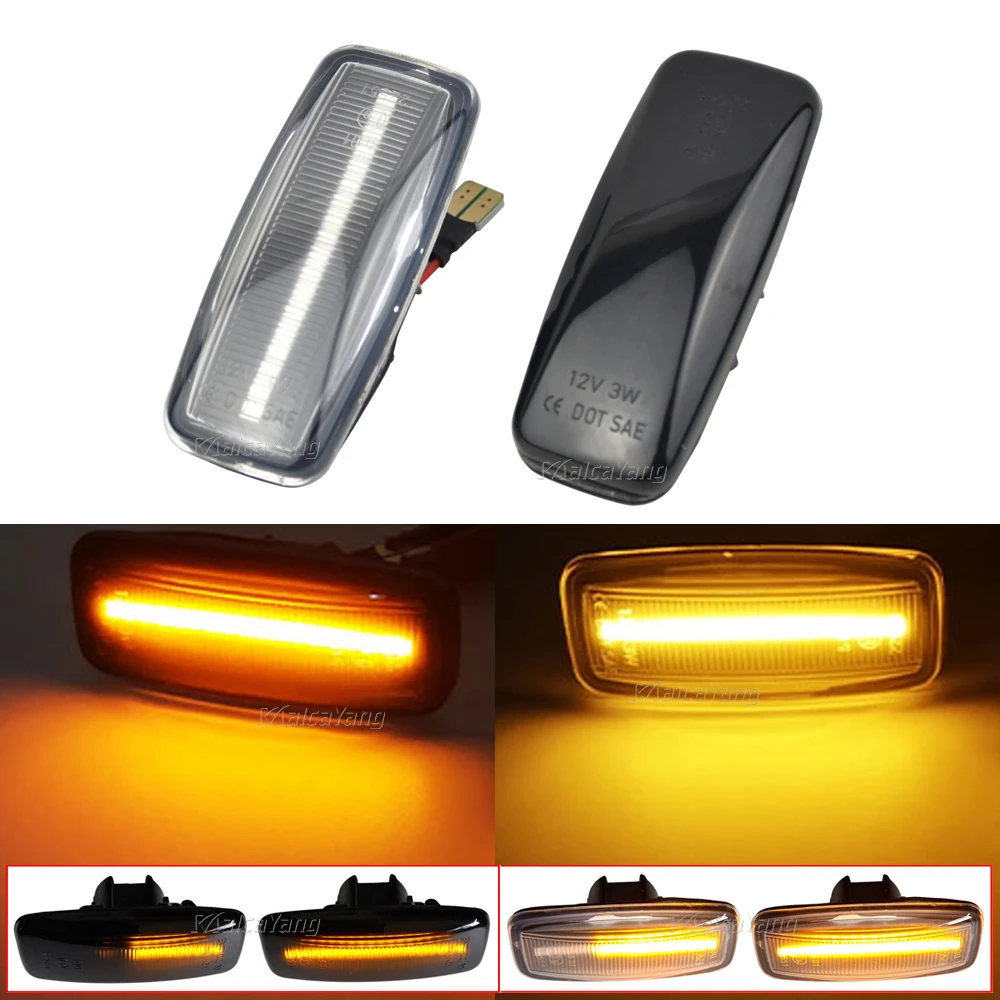 

2Pcs Turn Signal Lamp LED Side Marker Light For Nissan Sylphy Almera Murano 06-11 Bluebird Sunny 03-06 Teana J31 04-07