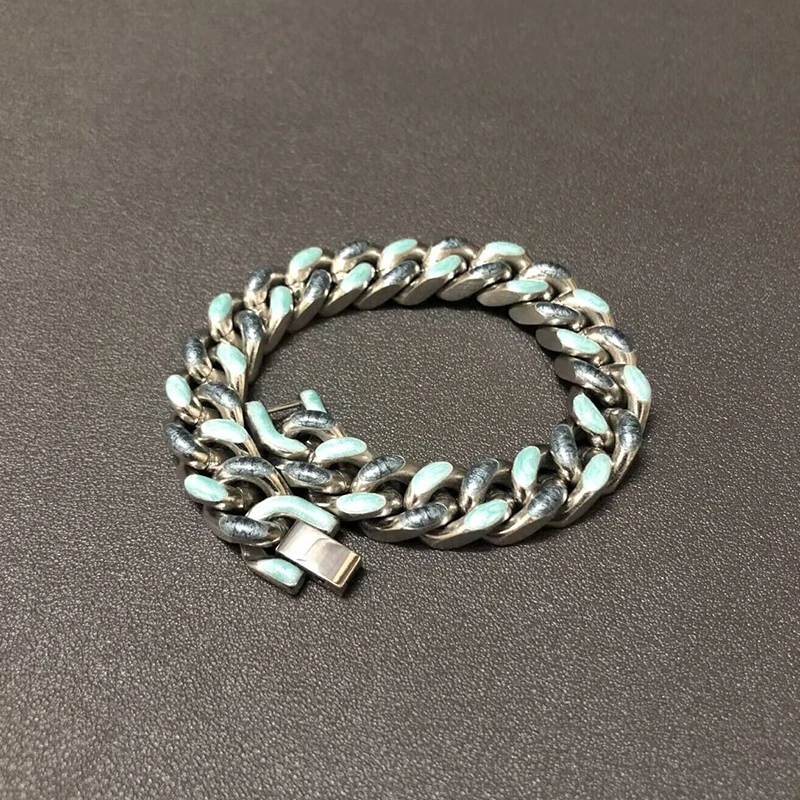 

Classic Men Bracelet Chunky Heavy Hip Hop Cuban Link Chain Bracelets For Women Charm Jewelry Carter Hommes Pulseras Streetwear