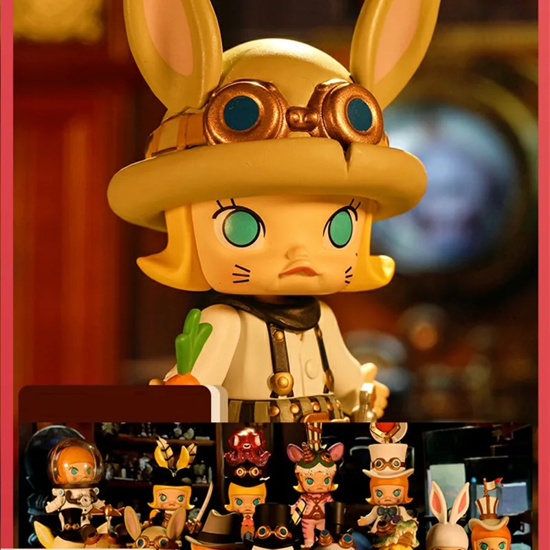 

Popmart Molly Steampunk Series Mystery Box Guess Bag Toys Doll Cute Anime Figure Desktop Ornaments Collection Gift Cute Model