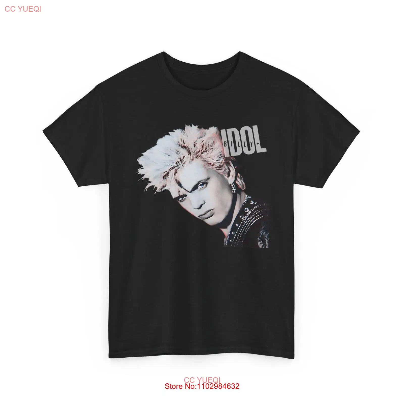 Толстая хлопковая Футболка Билли идол музыка 80-х