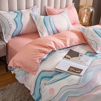 nodic washed cotton bedding set duvet cover bed flat sheet pillowcase summer quilt bedspread cover twin full queen king size