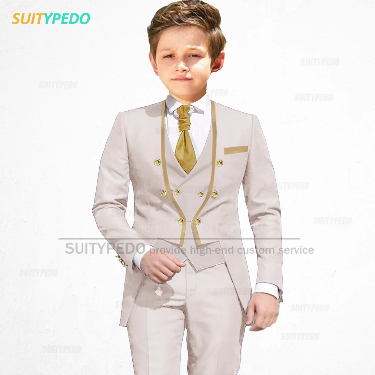 Классические ярко-синие костюмы для мальчиков школьные индивидуальный