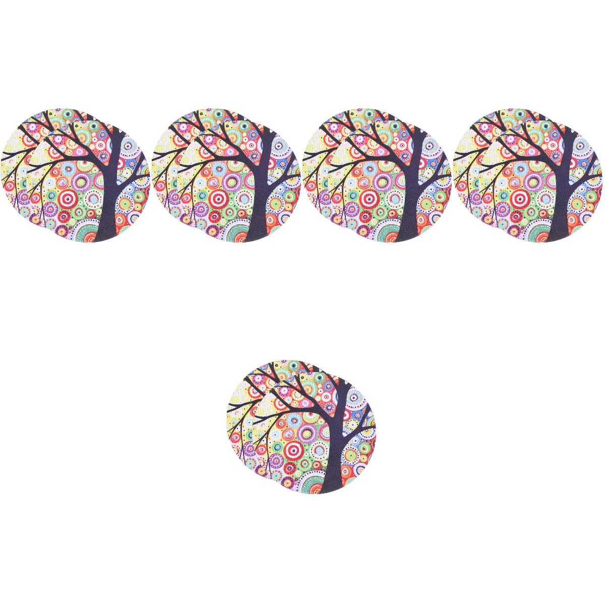 

10 Pad Round Computer Mat Pattern Mousepad For Computer Laptop